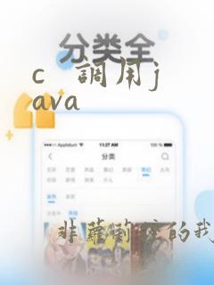 c 调用java