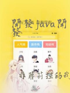 开发java开发