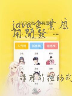 java企业应用开发