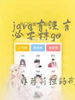 java有没有必要转go
