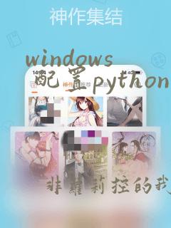 windows 配置python