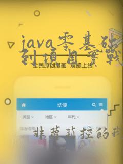 java零基础到项目实战