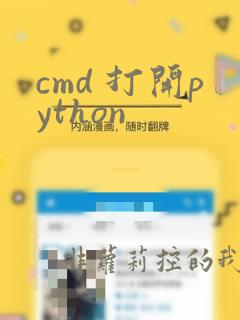 cmd 打开python