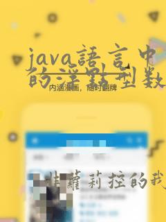java语言中的浮点型数据根据数据存储长度