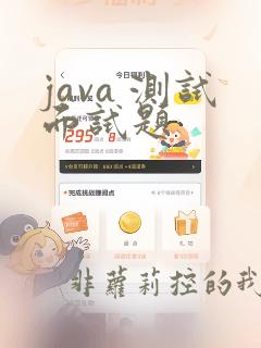 java 测试面试题