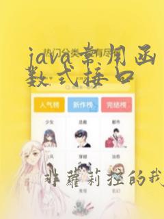 java常用函数式接口