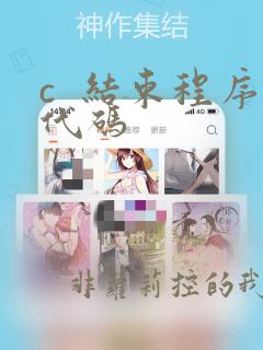 c  结束程序代码