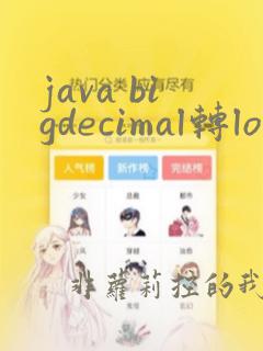 java bigdecimal转long