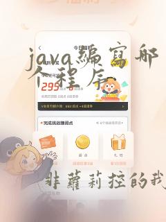 java编写哪个程序