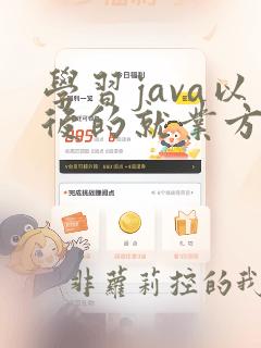 学习java以后的就业方向