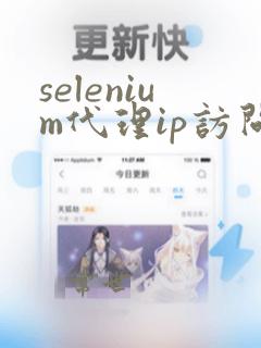 selenium代理ip访问https