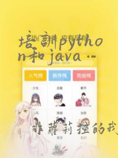 培训python和java