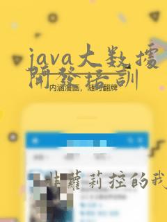java大数据开发培训