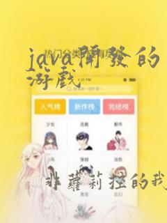 java开发的游戏