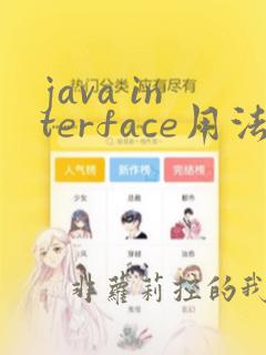 java interface用法