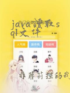 java读取sql文件