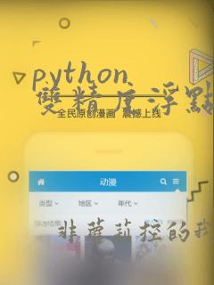 python 双精度浮点数
