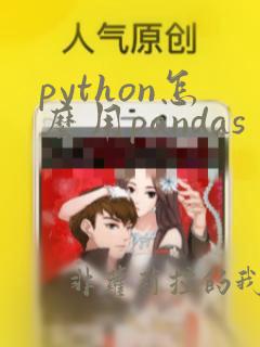 python怎么用pandas