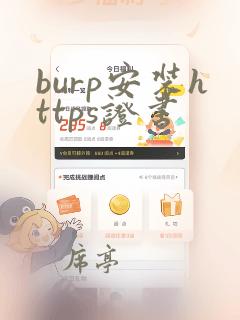 burp安装https证书
