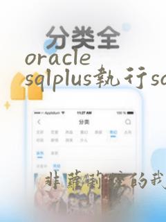 oracle sqlplus执行sql文件
