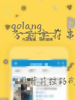 golang 分割字符串