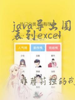 java导出图表到excel