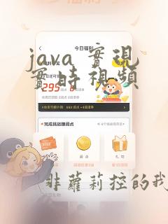 java 实现实时视频