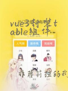 vue3封装table组件