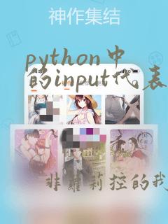 python中的input代表什么