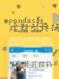 pandas数据类型转换