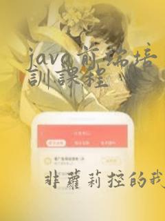 java前端培训课程