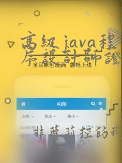 高级java程序设计师证书