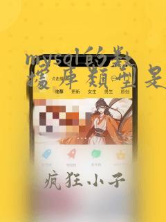 mysql的数据库类型是