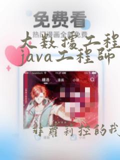 大数据工程师和java工程师