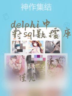 delphi中对sql数据库进行增删改查