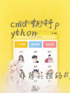 cmd 执行python