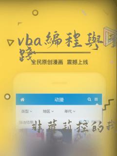 vba编程与实践