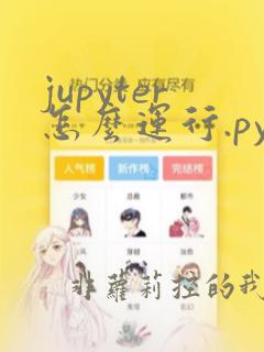 jupyter怎么运行.py文件