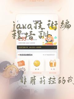 java技术编程培训