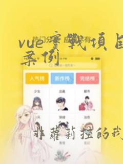 vue实战项目案例
