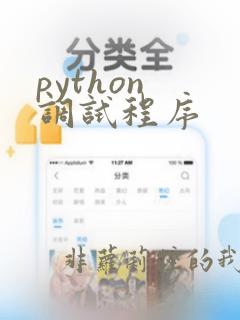 python 调试程序