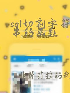 sql切割字符串的函数