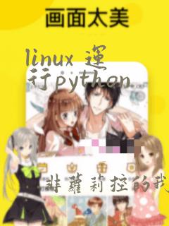 linux 运行python
