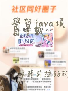学习java项目实战