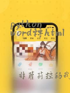 python word转html