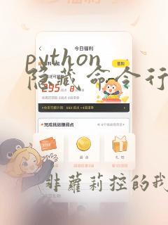python 隐藏命令行窗口