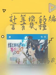 计算机的编程语言有几种