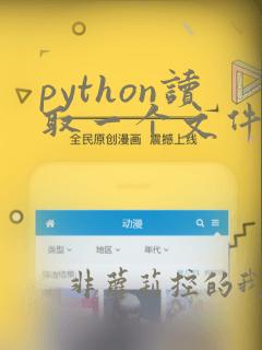 python读取一个文件