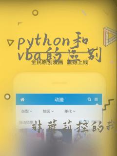 python和vba的区别