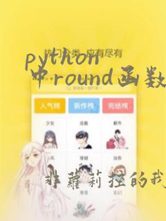 python 中round函数